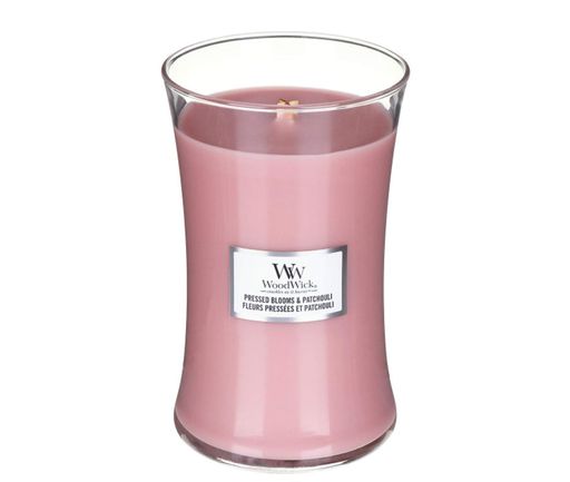 Ароматическая свеча в стекле Woodwick Large Pressed Blooms &amp; Patchouli 609 г (1632431E) (1522259)