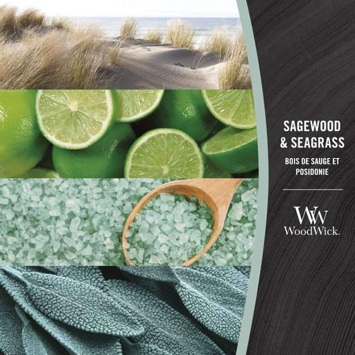 Ароматическая свеча в стекле Woodwick Large Sagewood &amp; Seagrass 609 г (1728619E) (1522261)