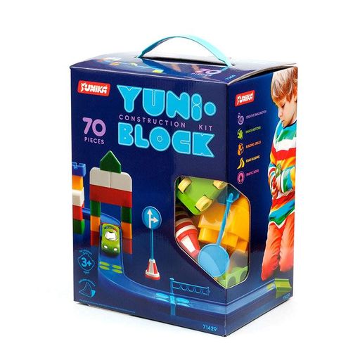 YUNI-BLOK Конструктор 71429, 70 крупных деталей ЮНІКА детский (1523059)
