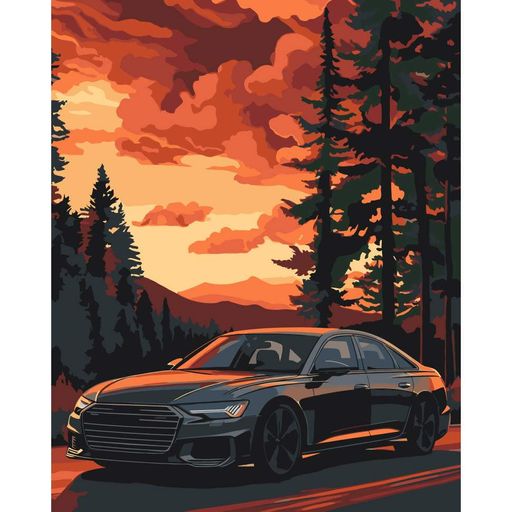 Картина за номерами Art Craft Комфортна поїздка 12513-AC 40х50 см (97904) (1524701)