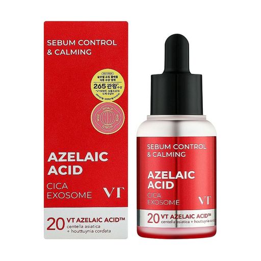 Успокаивающая ампула для лица VT Cosmetics Azelaic Acid Cica Exosome с азелаиновой кислотой 5% и центеллой, 30 мл