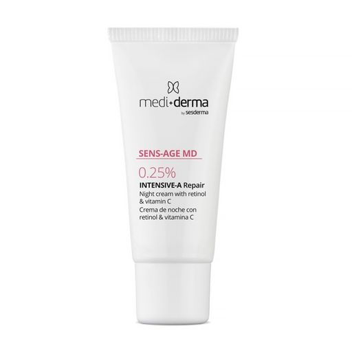 Нічний інтенсивно омолоджувальний крем для обличчя Mediderma Sens-Age MD Intensive-A Repair Night Cream 0.25% з ретинолом та вітаміном С, 30 мл