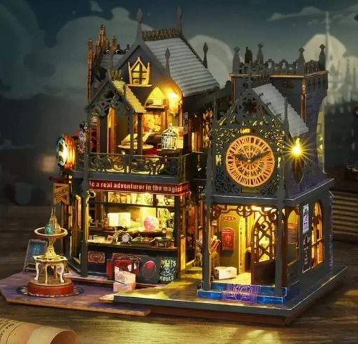 Конструктор-румбокс Diy House Замок чарівника 25x20x22 см Різнокольоровий (2104618650) (1528055)