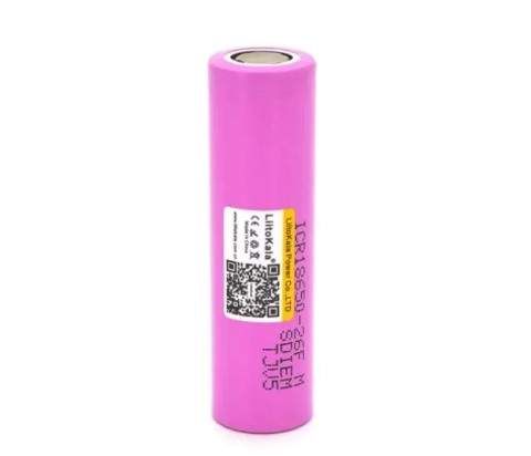 Акумулятор LiitoKala Lii-26FM 18650 2600 mah Рожевий (2211779520) (1528811)