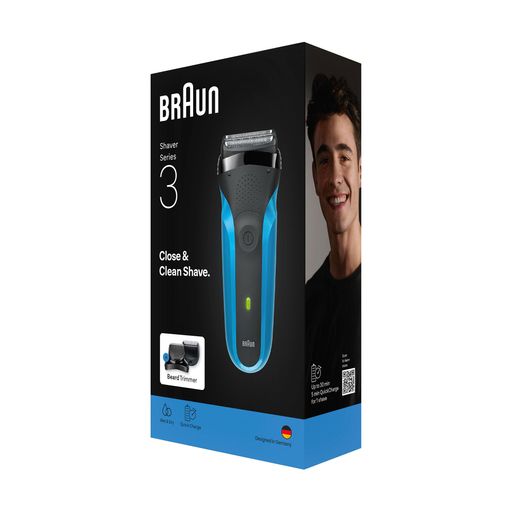 Электробритва Braun Series 3 310BT, голубая