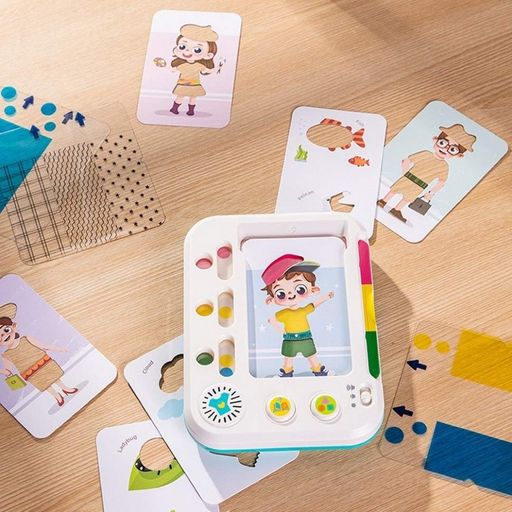 Детский обучающий планшет «Мастерская цвета» Hola Toys HE899200, 12 карточек (1533579)