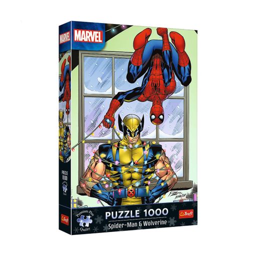 Пазл Trefl Marvel Heroes Premium Plus Человек-паук и Росомаха, от 12 лет, 1000 деталей (12088)
