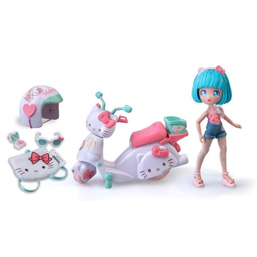 Дитяча лялька "Красуня Пінк на скутері" 4SF Manga Dolls HKTF3000 серії "Hello Kitty" (1536427)