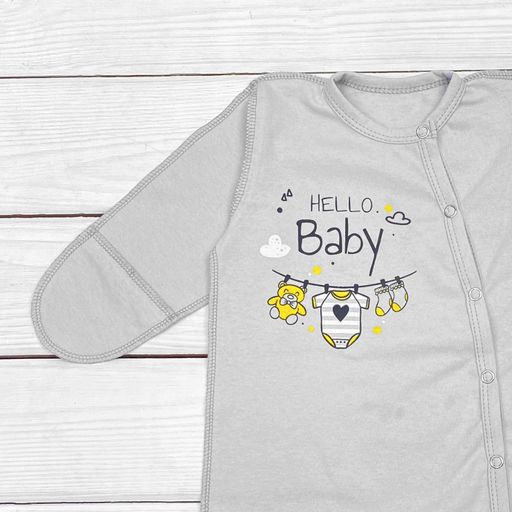 Хлопковый человечек Dexter`s без начоса hello baby  62 см (1537497)