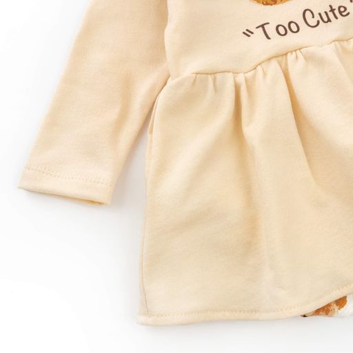 Боди Dexter`s-платье для девочки с крылышками и повязкой с мишкой girl bears  80 см бежевый (1541253)