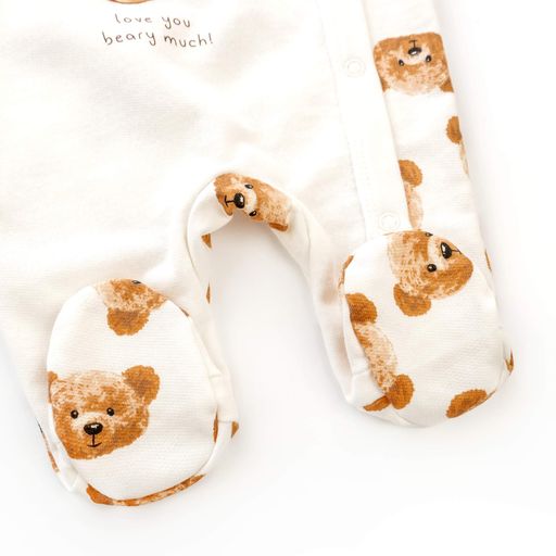 Человечек для младенцев Dexter`s на кнопках с мишками cute bears  56 см молочный (1541453)