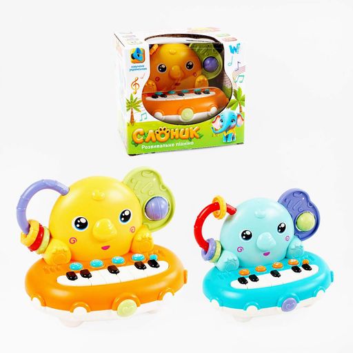 Пианино “Слоник” 78435 WToys, на укр.языке, сказки, загадки, песни, ноты, пальчиковые игры, в коробке (6946616465892) МИКС (1541753)
