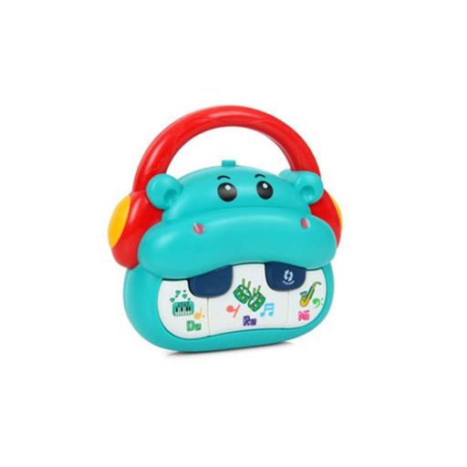 Бегемот пианино FT0056C 12 см, учебный, музыка, звук Limo Toy Детское (1546169)