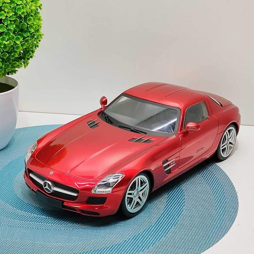 Машинка на радиоуправлении  Mercedes-Benz SLS  резиновые колеса свет Красная (2024A) (1547268)