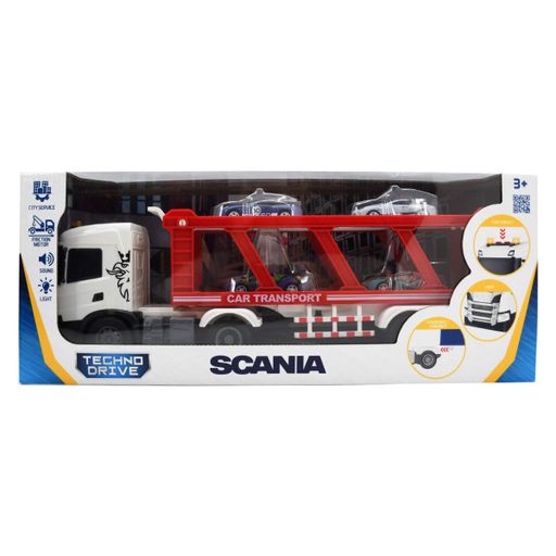 Игровой набор серии Large Truck – Автоперевозчик Scania (4 машины, свет, звук) (1548268)
