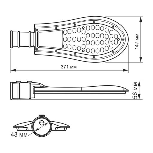 LED фонарь уличный VIDEX IP65 30W 5000K 220V(VL-SLE15-306) (1551147)