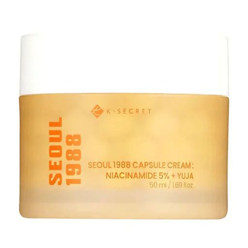 Зволожувальний крем для обличчя K-SECRET Seoul 1988 Capsule Cream: Niacinamide 5% + Yuja, 50 мл