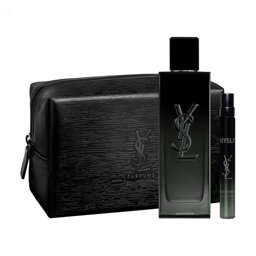 Парфюмированный набор мужской Yves Saint Laurent MYSLF (парфюмированная вода, 100 мл + парфюмированная вода, 10 мл + косметичка)