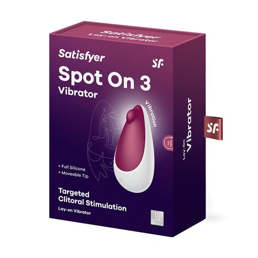 Кліторальний вібратор Satisfyer Spot On 3 Vibrator ягідний, 1 шт
