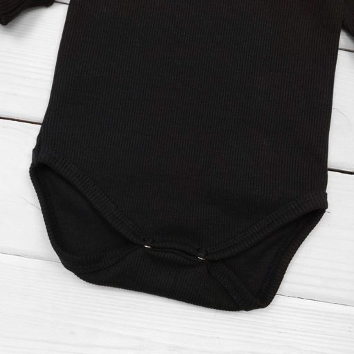 Однотонный Dexter`s боди из ткани рубчик black 92 см (1552846)