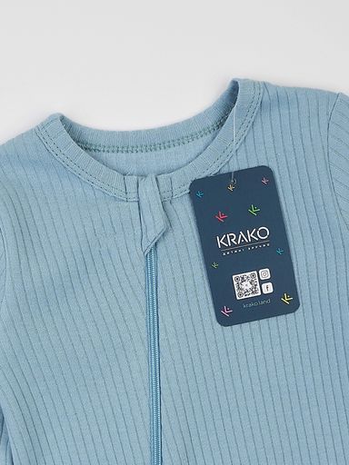 Дитячий чоловічок для новонароджених KRAKO На блискавці 5008P14 50–56 см Зелений (2000070019962) (1552918)