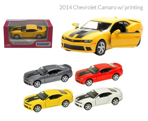 Металлическая инерционная легковая модель Chevrolet Camaro 2014 5", открываются двери (1553683)