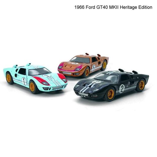 Металева інерційна легкова модель Ford GT40 MKII Heritage Edition 1966 5", відкриваються двері (В асортименті) (1553697)