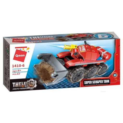 Конструктор Qman 1410-1-8 Пожежна техніка, 79 дет Super Scraper Tank (1556082)