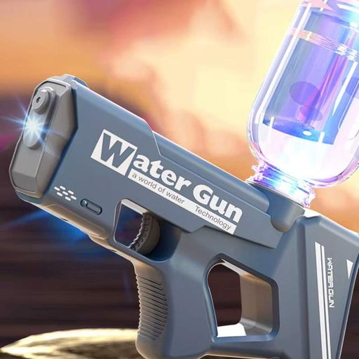 Водяний пістолет Water Gun 8001 (200ml) (3xAA не входят у комплект) Dark Blue (1562053)