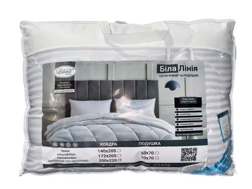 Одеяло Leleka-Textile Белая Линия искусственный пух 172x205 двуспальное (370 гр/м2) (1565409)
