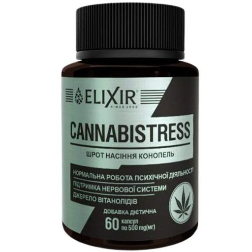 Комплекс для профилактики нервной системы Elixir Cannabistress 60 Caps (1565744)