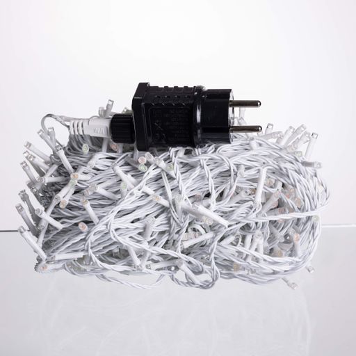 Гирлянда Нить уличная 500 LED 50 м белая, мультиколор Garlando CF500L50MWML (1568643)