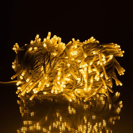 Гирлянда Нить уличная 500 LED 50 м белая, желтый Garlando CF500L50MWY (1568645)
