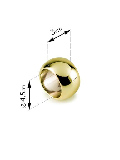 Кольцо для салфеток REMY-DECOR золотое Шир металлическое сервировочное кольцо для ресторанов кафе и дома (1569320)