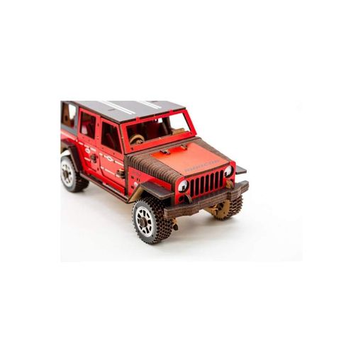 Деревянный 3D конструктор "Джип Wrangler" PuzzleOK Арт-25162, 162 детали (1571406)