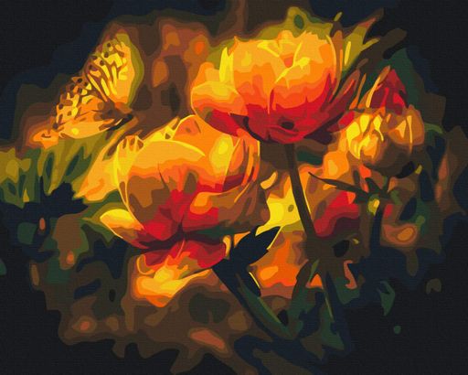 Картина по номерам Brushme 40x50см "Цветочный контраст" BS22025 (1571553)