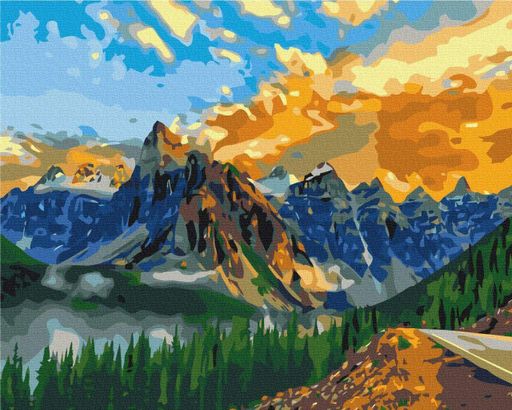 Картина за номерами Brushme 40x50см "Гірський пейзаж" BS27152 (1571994)