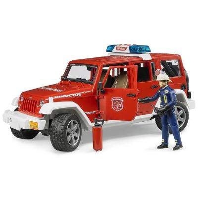 Спецтехника Bruder Джип пожарный Wrangler Unlimited Rubicon + фигурка (02528) (1572689)