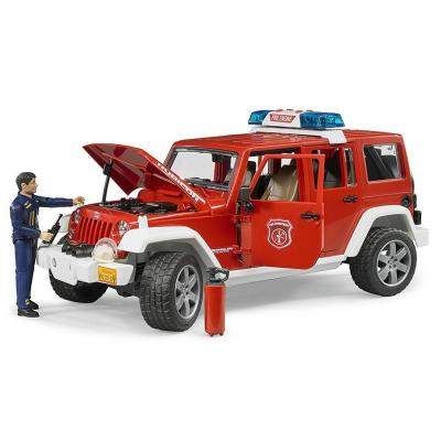 Спецтехника Bruder Джип пожарный Wrangler Unlimited Rubicon + фигурка (02528) (1572689)