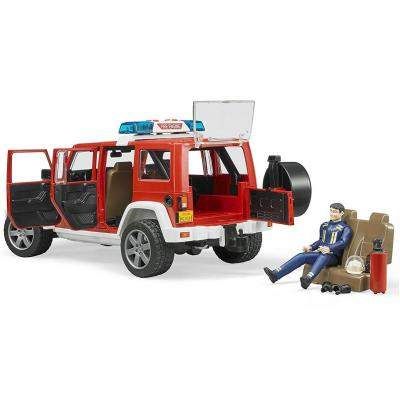 Спецтехника Bruder Джип пожарный Wrangler Unlimited Rubicon + фигурка (02528) (1572689)