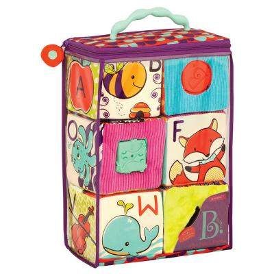 Развивающая игрушка Battat мягкие кубики-сортеры ABC S2 (BX1661Z) (1572945)