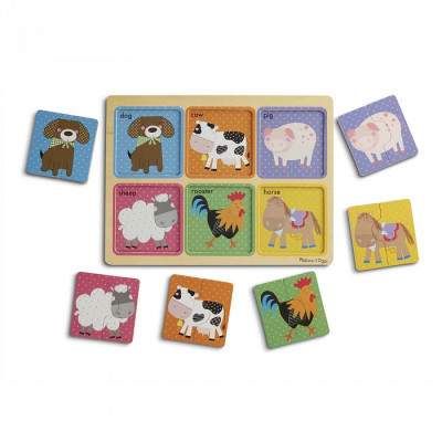 Пазл Melissa&amp;Doug деревянные в футляре "Друзья фермы" (MD31363) (1574449)