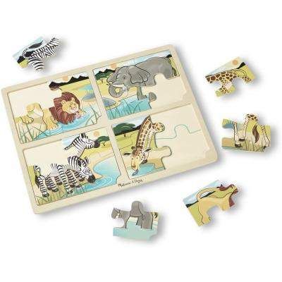 Пазл Melissa&Doug Мега 4 в 1 "Сафари" (MD9366) (1574941)