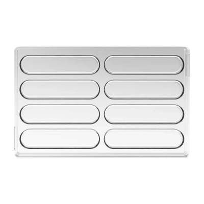 Форма для шоколада Silikomart Kit Bar Magma 120x25 h10 мм, 116,5x23 h15, 29 мл x 8 (CH028 - KIT BAR MAGMA) (1576006)