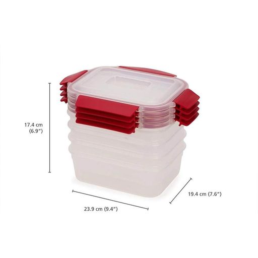 Набір харчових контейнерів Joseph Joseph Nest Lock 1,1 л х 4 шт Red 1000011 (1576802)