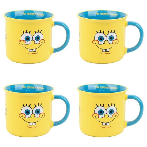 Набір чашок Kite в подарункових упаковках Sponge Bob 350 мл SB25-217-1 4 шт (1576819)