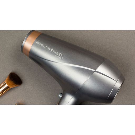 Фен для волос Remington Keratin Protect с насадками концентратор и диффузор, серебристый (AC8820)