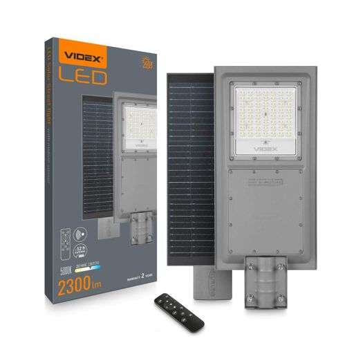LED ліхтар вуличний автономний VIDEX 2300Lm 5000K (VL-SLSO-082-S) (1578216)