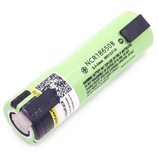 Аккумулятор с никелевыми контактами Panasonic Liitokala NCR18650B 3400mAh 3.7V (с напайками) (1585341)