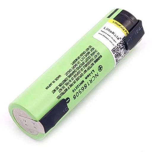 Аккумулятор с никелевыми контактами Panasonic Liitokala NCR18650B 3400mAh 3.7V (с напайками) (1585341)